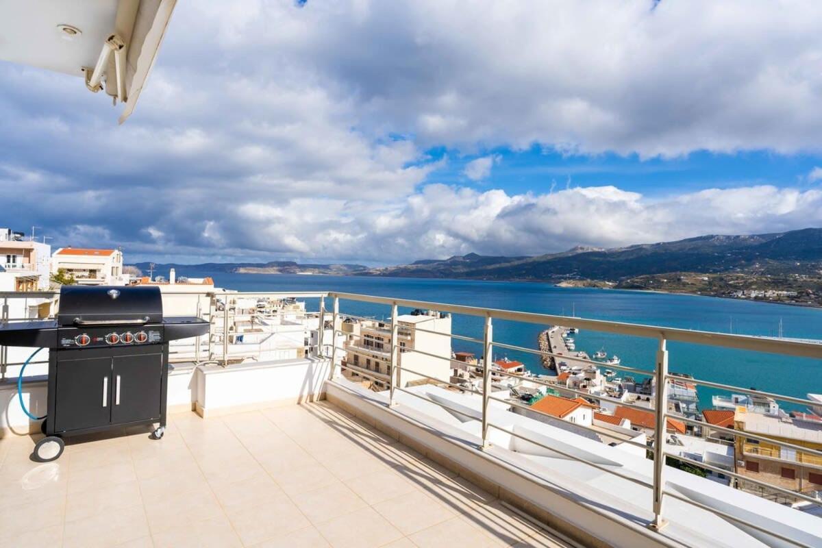 Sitia Panoramic Penthouse - Close To Sandy Beach - Private Parking Kültér fotó