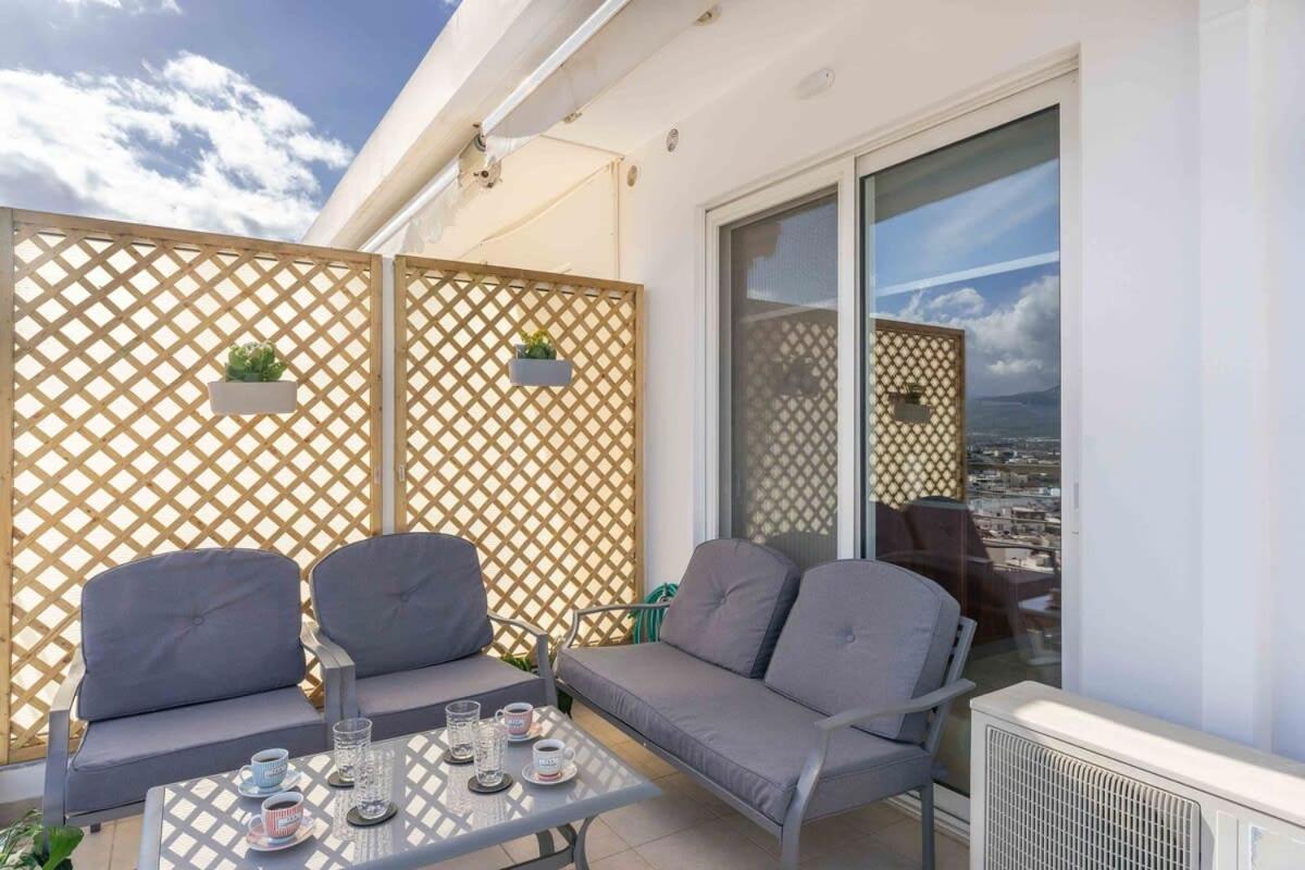Sitia Panoramic Penthouse - Close To Sandy Beach - Private Parking Kültér fotó